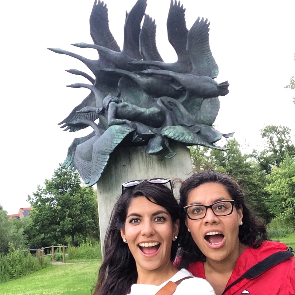 My sister and I just loved the sculpture of the princess and the swans! 